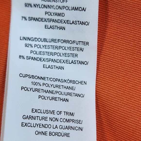 Kate Spade Womens Small Orange Scalloped One-Piece Swimsuit NEW $148 - Picture 5 of 9